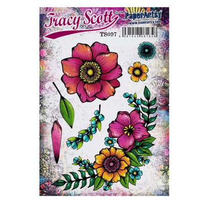 PaperArtsy Mounted Rubber Stamp Set - Tracy Scott 97 - TS097