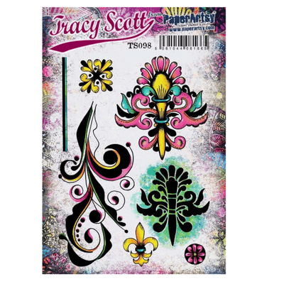 PaperArtsy Mounted Rubber Stamp Set - Tracy Scott 98 - TS098