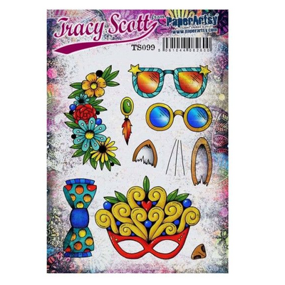 PaperArtsy Mounted Rubber Stamp Set - Tracy Scott 99 - TS099
