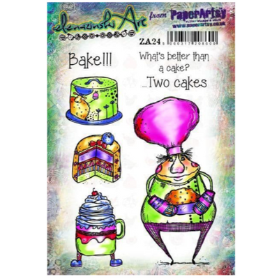 PaperArtsy Mounted Rubber Stamp Set - Zinski Art 24 - ZA24