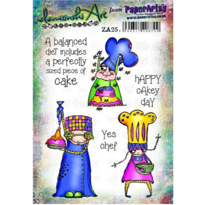 PaperArtsy Mounted Rubber Stamp Set - Zinski Art 25 - ZA25