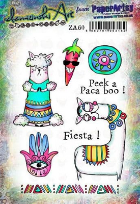 PaperArtsy Mounted Rubber Stamp Set - Zinski Art 60