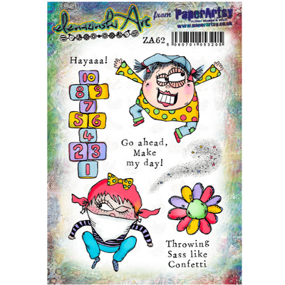 PaperArtsy Mounted Rubber Stamp Set - Zinski Art 62 - ZA62