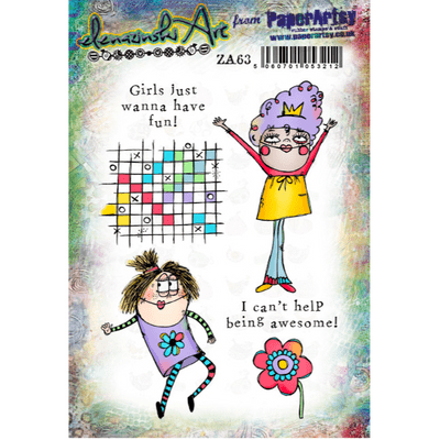 PaperArtsy Mounted Rubber Stamp Set - Zinski Art 63 - ZA63