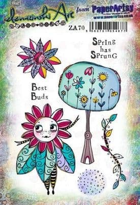 PaperArtsy Mounted Rubber Stamp Set - Zinski Art 70 - ZA70