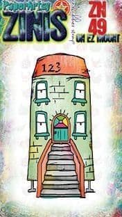 Paperartsy Mounted Rubber Stamp - Zinis 49 - ZN49