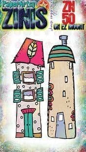 Paperartsy Mounted Rubber Stamp - Zinis 50 - ZN50 