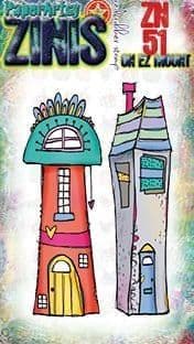 Paperartsy Mounted Rubber Stamp - Zinis 51 - ZN51