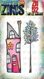 Paperartsy Mounted Rubber Stamp - Zinis 52 - ZN52