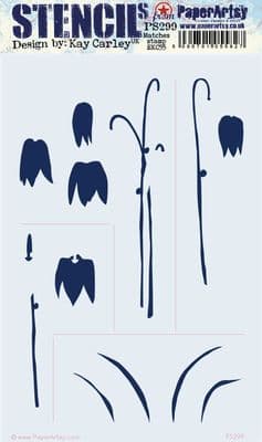 PaperArtsy PA Stencil Large E³ - Kay Carley {EKC} 299 - PS299