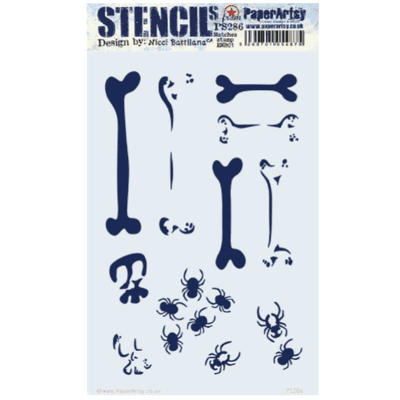 PaperArtsy PA Stencil Large E³ - Nicci Battilana 286 {ENB} - PS286