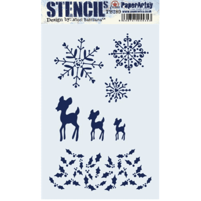 PaperArtsy PA Stencil Large E³ - Nicci Battilana 289 {ENB} - PS289