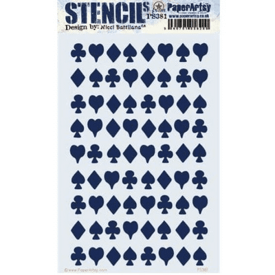 PaperArtsy PA Stencil Large E³ - Nicci Battilana 381 {ENB} - PS381