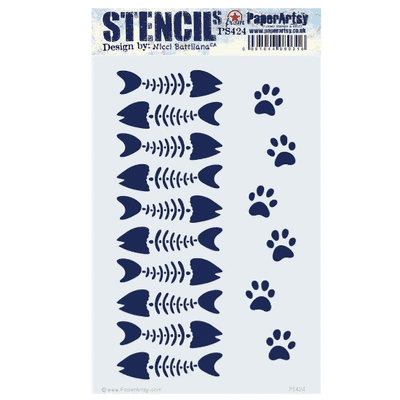 PaperArtsy PA Stencil Large E³ - Nicci Battilana 424 {ENB} - PS424