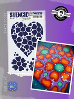 PaperArtsy PA Stencil Large - Tracy Scott 498 - PS498