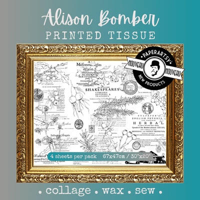 PaperArtsy Printed Tissue Paper - Alison Bomber