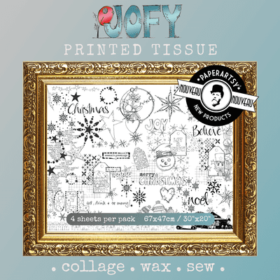 PaperArtsy Printed Tissue Paper - JoFY Christmas