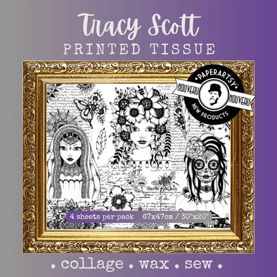 PaperArtsy Printed Tissue Paper - Tracy Scott