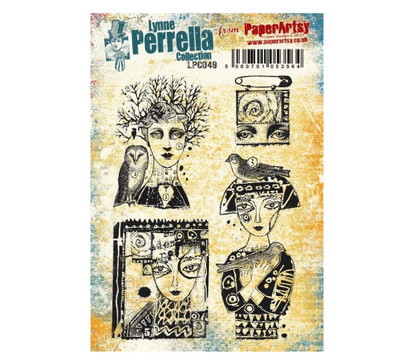 Paperartsy Rubber Mounted  Stamps - Lynne Perrella Collection - LPC049