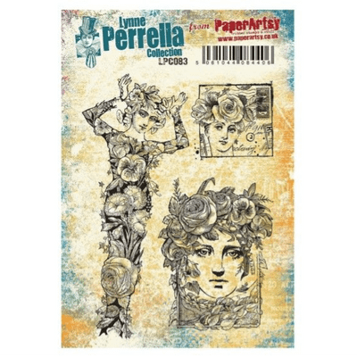 Paperartsy Rubber Mounted  Stamps - Lynne Perrella Collection - LPC083