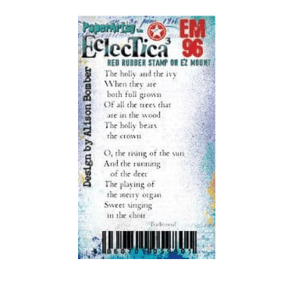 PaperArtsy Rubber Stamp Eclectica³ {Alison Bomber} Mini 96 - EM96