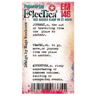 PaperArtsy Rubber Stamp Eclectica³ {Mags Woodcock} Mini 146 - EM146