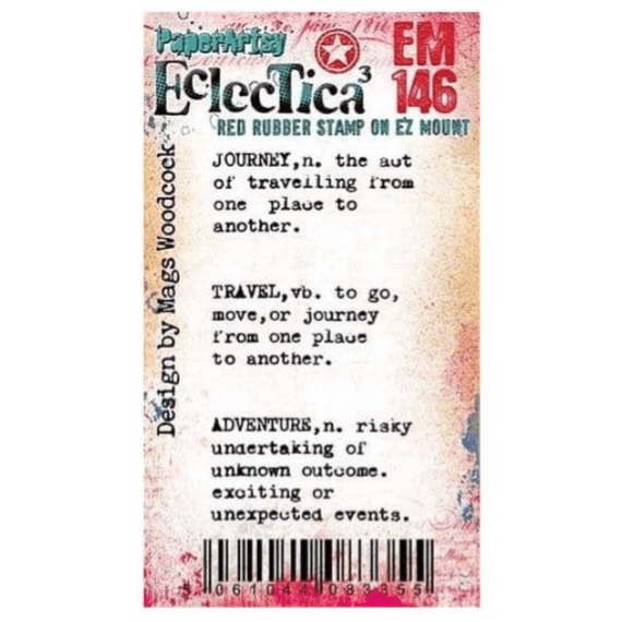 PaperArtsy Rubber Stamp Eclectica³ {Mags Woodcock} Mini 146 - EM146