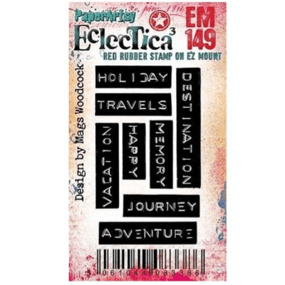 PaperArtsy Rubber Stamp Eclectica³ {Mags Woodcock} Mini 149 - EM149