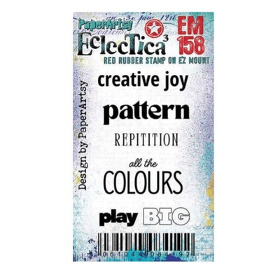 PaperArtsy Rubber Stamp Eclectica³ {PA} Mini 158 - EM158