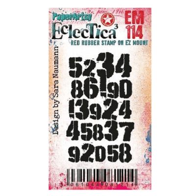 PaperArtsy Rubber Stamp Eclectica³ {Sara Naumann} Mini 114 - EM114