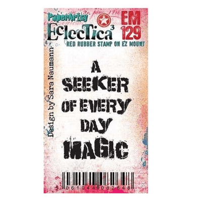 PaperArtsy Rubber Stamp Eclectica³ {Sara Naumann} Mini 129 - EM129