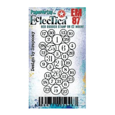 PaperArtsy Rubber Stamp Eclectica³ {Scrapcosy} Mini 87 - EM87