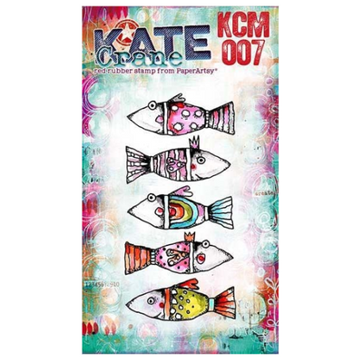 PaperArtsy Rubber Stamp - Kate Crane Mini 007 - KCM007