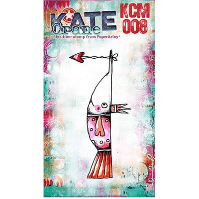 PaperArtsy Rubber Stamp - Kate Crane Mini 008 - KCM008
