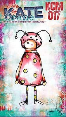 PaperArtsy Rubber Stamp - Kate Crane Mini 017 - KCM017