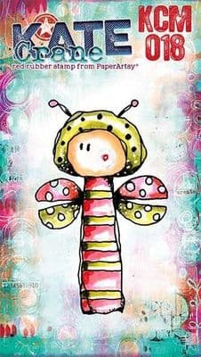 PaperArtsy Rubber Stamp - Kate Crane Mini 018 - KCM018