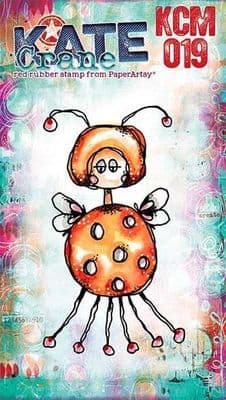 PaperArtsy Rubber Stamp - Kate Crane Mini 019 - KCM019