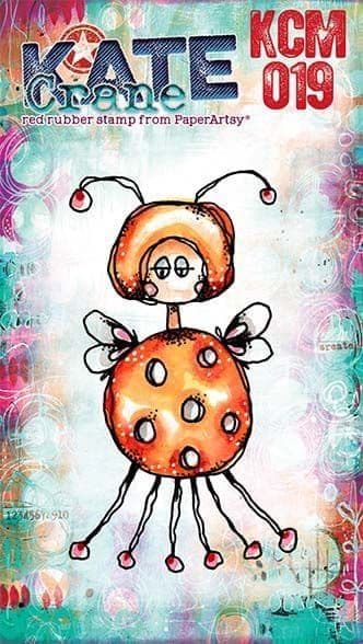 PaperArtsy Rubber Stamp - Kate Crane Mini 019 - KCM019