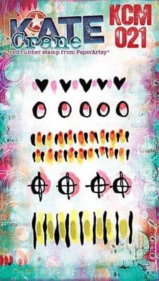 PaperArtsy Rubber Stamp - Kate Crane Mini 021 - KCM021
