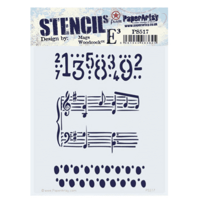 PaperArtsy Stencil - E³ {EMW} Mags Woodcock 517 - PS517