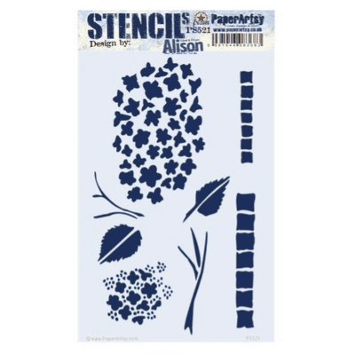 PaperArtsy Stencil Large - {AB} 521 - PS521 Alison Bomber