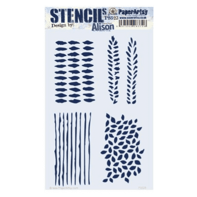 PaperArtsy Stencil Large - {AB} 523 - PS523 Alison Bomber