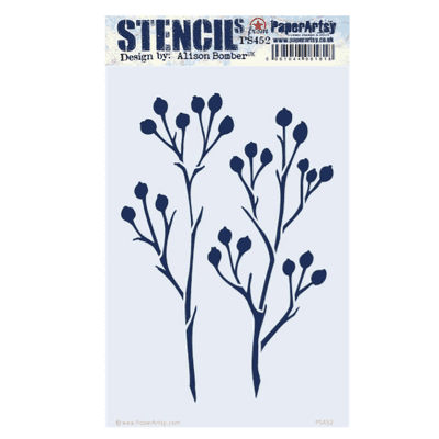 PaperArtsy Stencil Large - {EAB} 452 - PS452 Alison Bomber