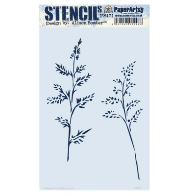 PaperArtsy Stencil Large - {EAB} 471 - PS471 Alison Bomber