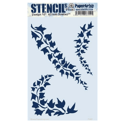 PaperArtsy Stencil Large - {EAB} 487 - PS487 Alison Bomber