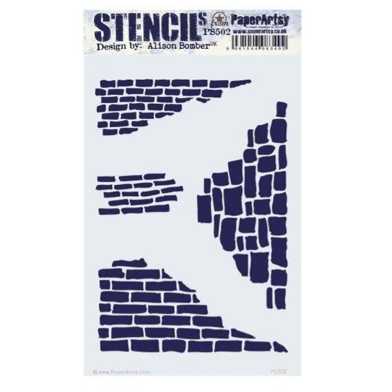 PaperArtsy Stencil Large - {EAB} 502 - PS502 Alison Bomber