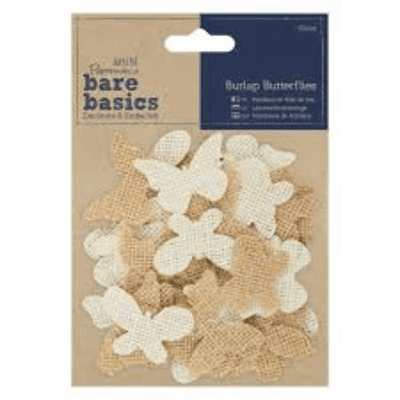 Papermania Bare Basics - Burlap Butterflies