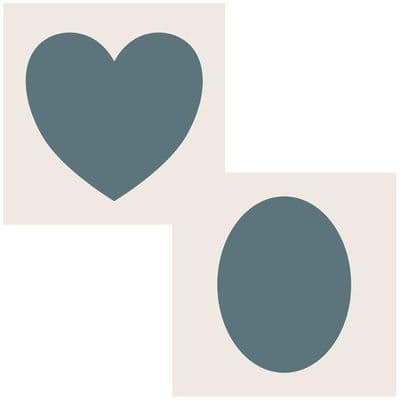 Phill Martin Sentimentally Yours Aperture Stencil - Heart and Oval