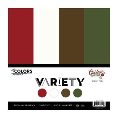 PhotoPlay 12x12 Cardstock Variety Pack 8/Pkg - Christmas Junque
