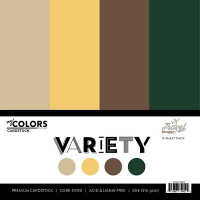 PhotoPlay 12x12 Cardstock Variety Pack 8/Pkg - Travel Junque